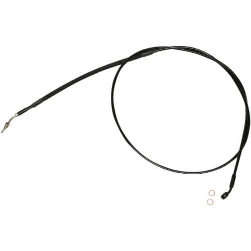 Magnum - Magnum XR Stainless Hydraulic Clutch Line - +6in. - Black/Black Fittings - SBB0105-80