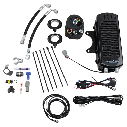 UltraCool - UltraCool Frame Mounted Oil Cooler Kit - Gloss Black - SMD-1G