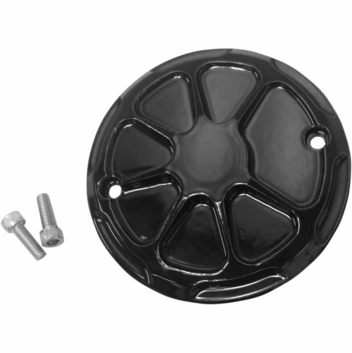 LA Choppers - LA Choppers Points Cover - Decadent Black Powdercoat - LA-F380-00B