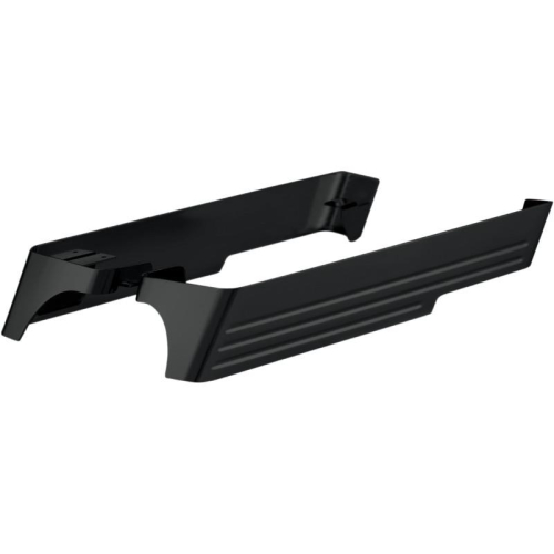 Cyclesmiths - Cyclesmiths Billet 3in. Saddlebag Extentions for Dual Exhaust - Black Powder-Coat - 200-BB-14