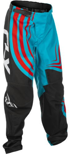 Fly Racing - Fly Racing F-16 Youth Pants - 378-23122 - Cyan/Black/Red - 22