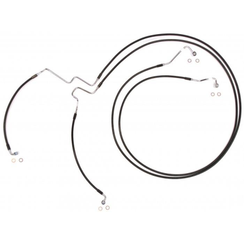 Magnum - Magnum Black Coated XR Stainless Lower Front Brakeline Kit - SBC111600