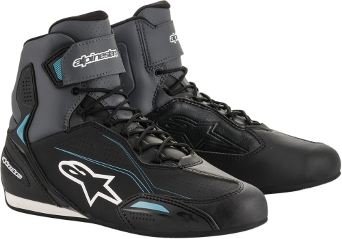 Alpinestars - Alpinestars Stella Faster-3 Womens Riding Shoes - 251041911716.5 - Black/Gray/Ocean - 6.5