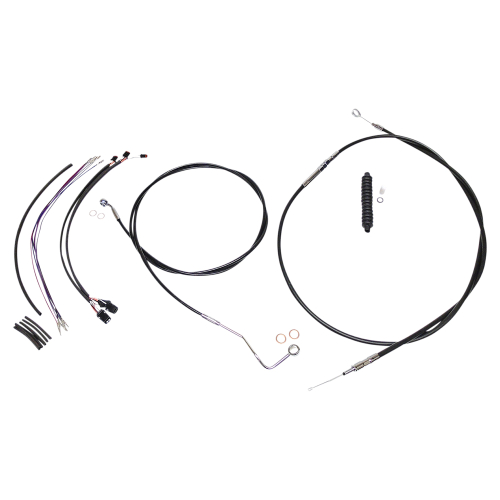 Magnum - Magnum Black XR Handlebar Installation Kit with Chrome Fittings for 12-14in. Ape - 489491