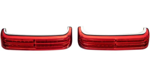 Custom Dynamics - Custom Dynamics Probeam Saddlebag Lights - Chrome/Red Lens - PB-SB-BCM-CR