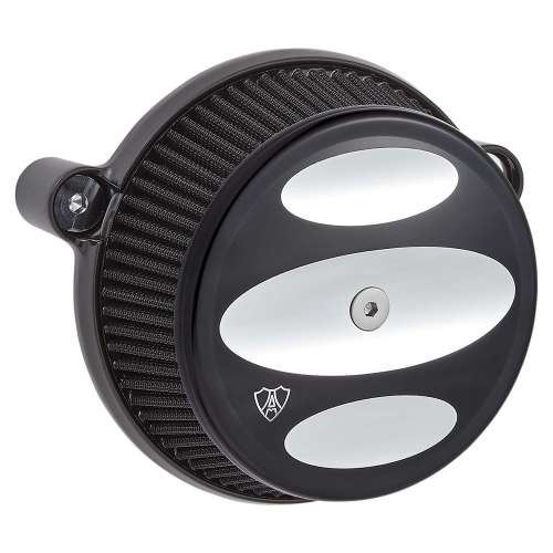 Arlen Ness - Arlen Ness Big Sucker Stage I Air Filter Kit - Scalloped - Black - 18-340