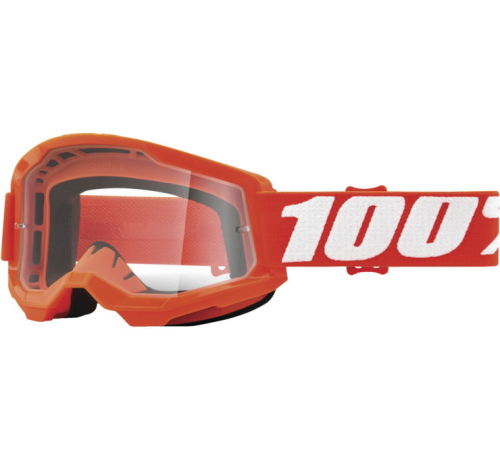 100% - 100% Strata 2 Goggles - 50027-00005 - Orange / Clear Lens - OSFM