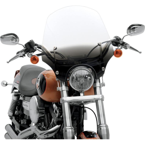 Memphis Shades - Memphis Shades El Paso Sportshield Windshield (7in. Cutout) - 19in. - Gradient Black - MEP5221