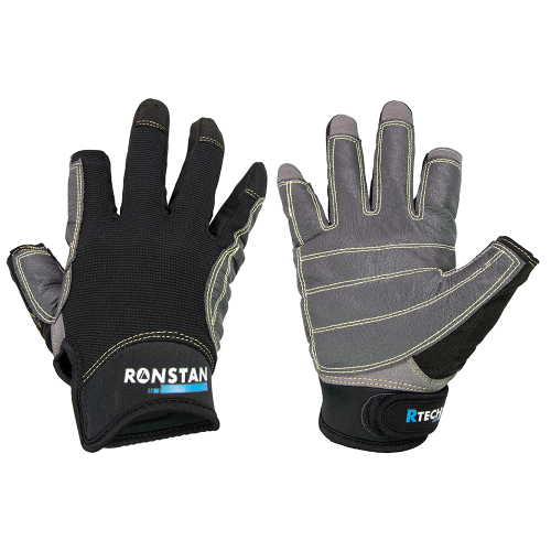Ronstan - Ronstan Sticky Race Gloves - 3-Finger - Black - XXS
