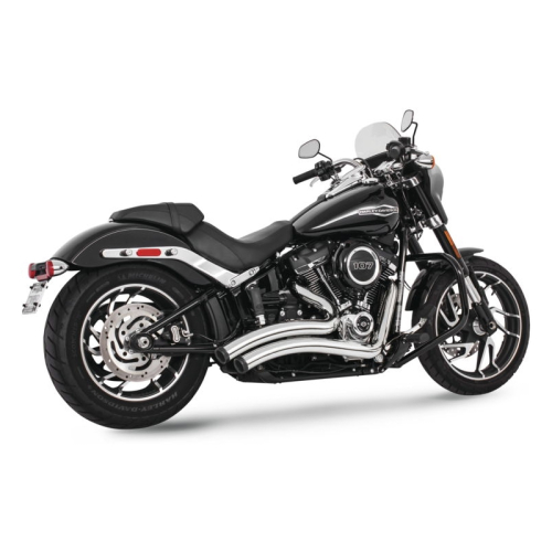 Freedom Performance - Freedom Performance Sharp Curve Radius Crossover Exhaust with Star Tips - Chrome with Pitch Black Tips - HD01178