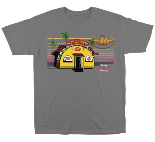 FMF Racing - FMF Racing Casa de Tacos T-Shirt - SP22118911-MDGRY-XL - Medium Gray - X-Large