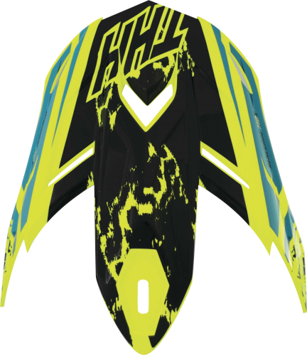 THH Helmets - THH Helmets Renegade Visor for T710X Helmets - Yellow/Green - 640418