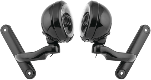 Namz - Namz Passing Lamp with Brackets - Black/Black - LLC-PLB-BB-E