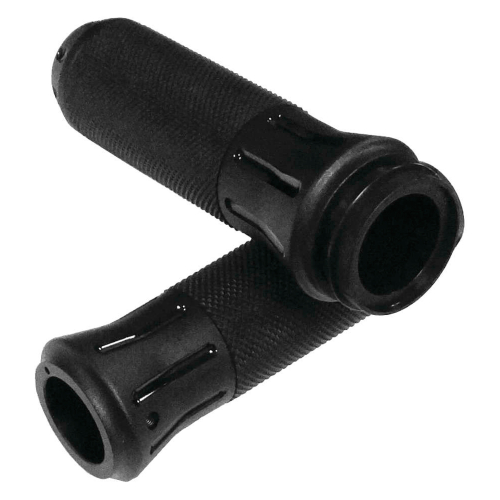 Bikers Choice - Bikers Choice Shot-Peen Grips - Black - 354132