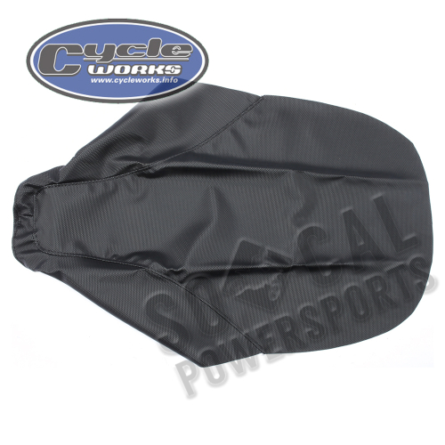 Quad Works - Quad Works Cycle Works Seat Cover - Gripper Black - 36-12596-01