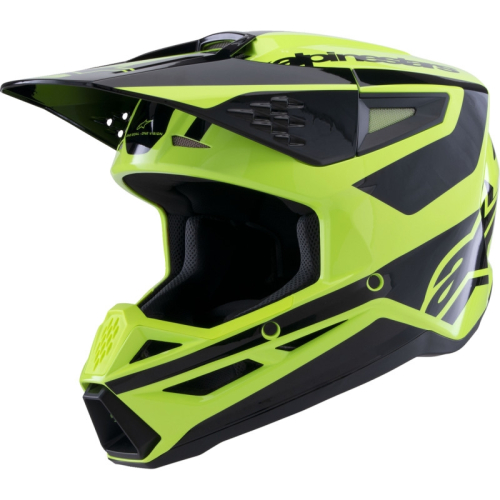 Alpinestars - Alpinestars SM3 Heat Helmet - 8301026-5011-L - Yellow Fluo/Black Glossy - Large
