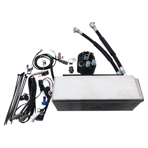 UltraCool - UltraCool Below Regulator Mounted Oil Cooler Kit - Chrome - DY-1SS