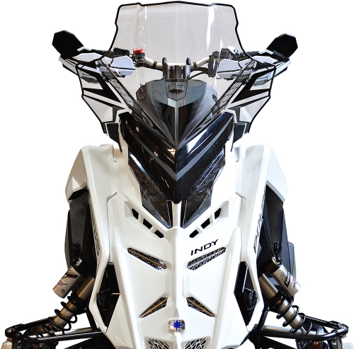 Powermadd - Powermadd Cobra Windshield - Mid 18in. - Clear / Black Graphic - 14630