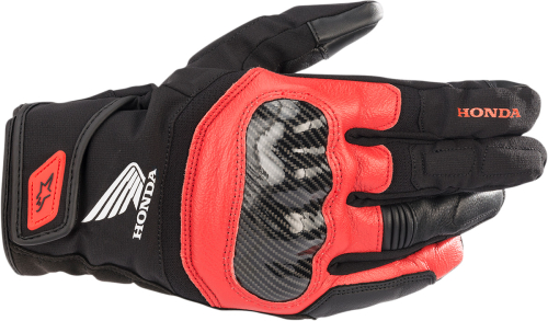 Alpinestars - Alpinestars Honda SMX-Z Drystar Gloves - 3527321-1303-L - Black/Bright Red - Large