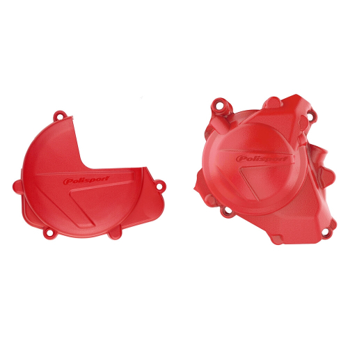 Polisport - Polisport Clutch/Ignition Cover Kit - Red - 90962