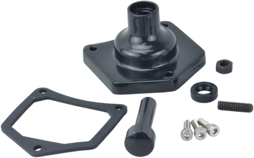 Drag Specialties - Drag Specialties Solenoid End Cover/Starter Button for 1.2 and 1.4kW Starters - Gloss Black - 2110-0994