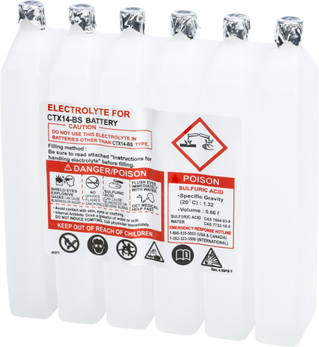 Fire Power - Fire Power Sealed Battery Electrolyte Pack - 660CC CTX