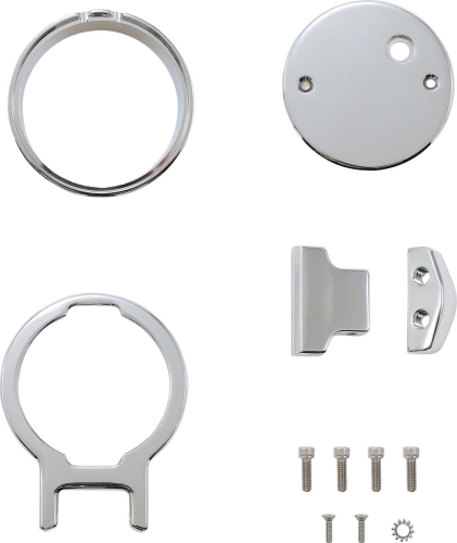 LA Choppers - LA Choppers Single Gauge Mount For Performance Riser - LA-7397-01C