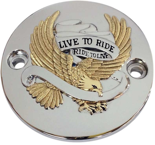 Drag Specialties - Drag Specialties Live to Ride Points Cover - Gold - 0940-1646