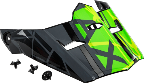 G-Max - G-Max Visor with Screws for MX-46 Mega Helmets - Black/Hi-Vis/Gray - XS-Sm - G046931