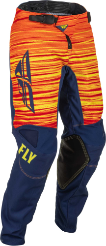 Fly Racing - Fly Racing Kinetic Wave Youth Pants - 375-53622 - Navy/Yellow/Red - 22