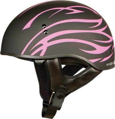 G-Max - G-Max GM65 Grit Helmet - G1653403 - Flat Black/Pink - X-Small