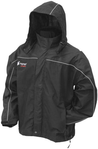 Frogg Toggs - Frogg Toggs Toadz Highway Jacket - NTH65125-01XX - Black/Silver - 2XL