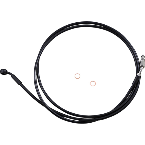 Magnum - Magnum XR Stainless Hydraulic Clutch Line - +8in. - Black/Black Fittings - SBB0111-74