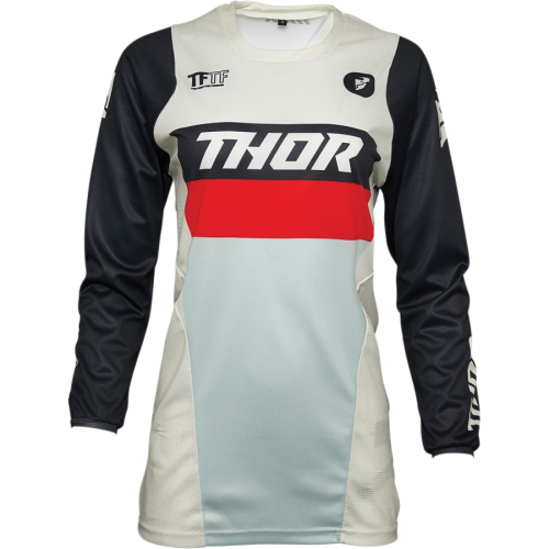 Thor - Thor Pulse Racer Womens Jersey - 2911-0204 - Vintage White/Midnight - Medium