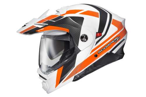 Scorpion - Scorpion EXO-AT960 Hicks Helmet - 96-1154 - White/Orange - Medium