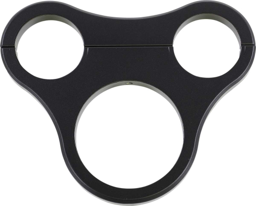 Drag Specialties - Drag Specialties Tee-Bar Gauge Mounts for 1 1/2in. T-Bars - 02.375in./2.4in. Mini Gauges - Flat Black - 2210-0566
