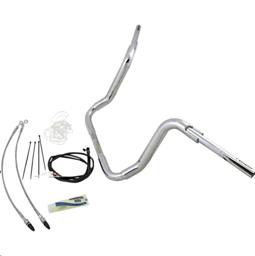 Fat Baggers, Inc. - Fat Baggers, Inc. 1-1/2in. EZ Install Pointed Top Handlebar Kit - Chrome - 809514