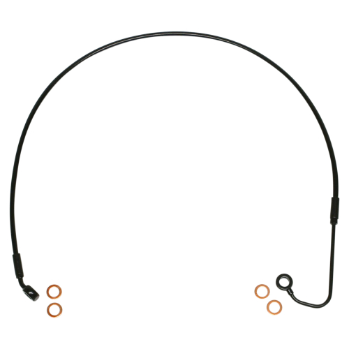 Magnum - Magnum Black Coated XR Stainless Upper Front Brakeline Kit with Black Fittings - 41-1/4in. Total Length - SBB1410-36