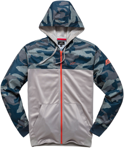 Alpinestars - Alpinestars Reckon Zip Hoodie - 1210530009071L - Navy/Camo - Large