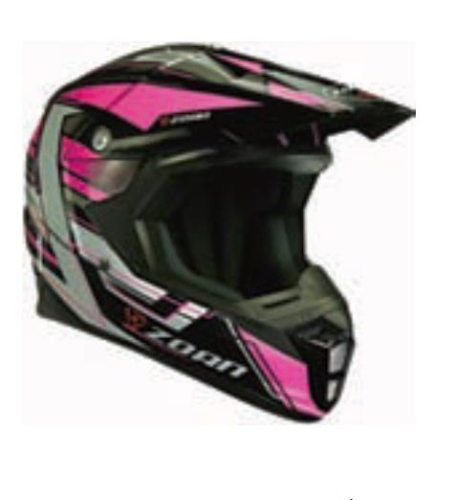 Zoan - Zoan Synchrony MX Race Equipe Graphics Helmet - 721-148 - Pink - 2XL
