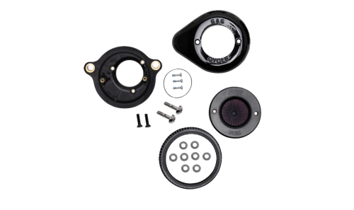 S&S Cycle - S&S Cycle Air Stinger Stealth Air Cleaner Kit -  Gloss Black - 170-0718A