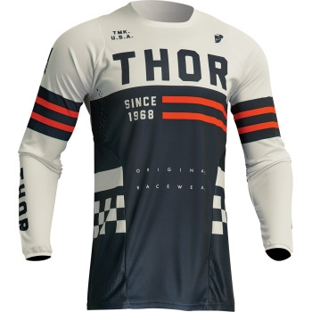 Thor - Thor Pulse Combat Youth Jersey - 2912-2190 - Midnight/Vintage White - X-Large