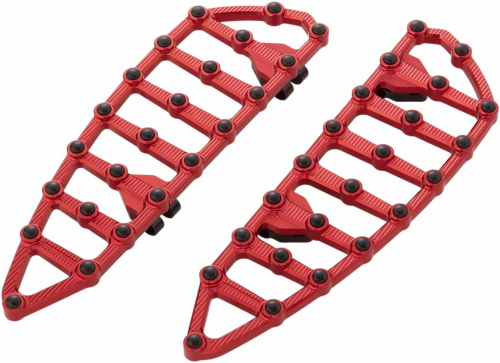 Arlen Ness - Arlen Ness MX Driver Floorboards - Red Anodized - 06-893