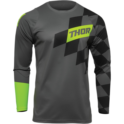 Thor - Thor Sector Birdrock Youth Jersey - 2912-2004 - Gray/Acid - X-Small