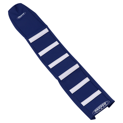 SDG - SDG 6-Rib Gripper Seat Cover - Dark Blue Cover/Dark Blue Sides with White Ribs - 95959WDD