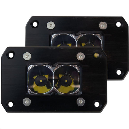 Heretic Studio - Heretic Studio 6-Series Spot Light - Black Flush Mount - 2in. - LB-6SF02112