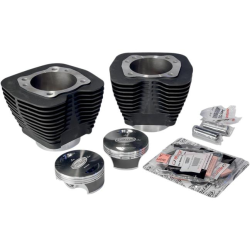 Revolution Performance - Revolution Performance Bolt-On Big Bore Kit (107in. Flat Top) - Bore 3.938in. - 10.5:1 Compression - Black - 201-119ABW