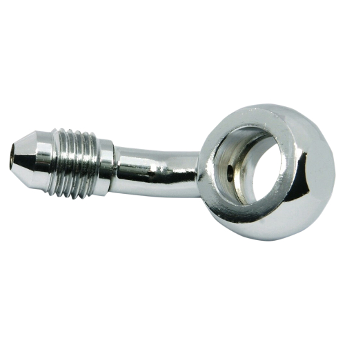 Magnum - Magnum 10mm Banjo X AN-3 Brake Line Fitting - 45 Deg. - Chrome - 1703-49