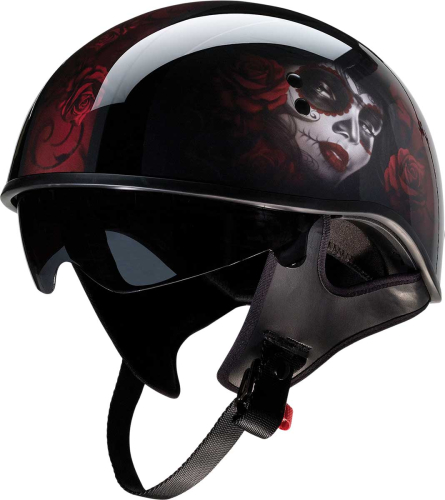 Z1R - Z1R Vagrant Red Catrina Helmet - 0103-1314 - Red Catrina - Small