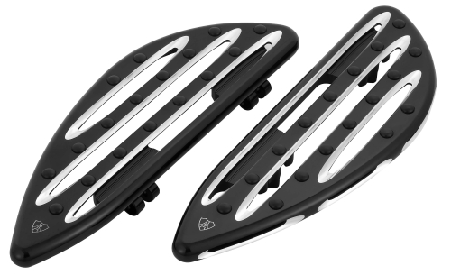 Arlen Ness - Arlen Ness Driver Floorboard - Deep Cut - Black - P-3011